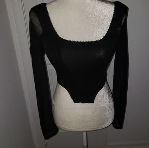 ASOS Corset Top in Black size 8